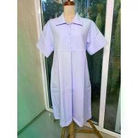 ราคา CODชุดคลุมท้อง คอปก สีขาว พยาบาล ชุดเดรสTikTok (1731371403409065712)