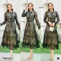 ราคา The Perfect Ladies ชุดเดรส MAXI เดรสยาว ผ้าลูกไม้ทั้งชุด .. สีดำ (1730512775987694018)