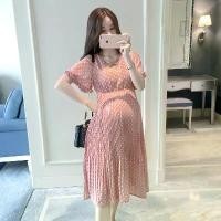 ราคา [พร้อมส่ง] ชุดเดรส ชุดคลุมท้องแฟชั่นเกาหลี ผ้าชีฟองสวย พร้อมส่ง (1732348254835869338)