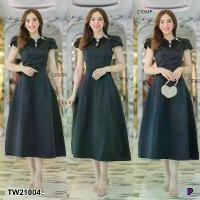 ราคา The Perfect Ladies ชุดเดรส MAXI เดรสยาวผ้าซาติน เนื้อหนา แขนสั้น .. สีดำ (1730512776066468290)
