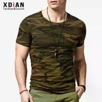 ราคา เสื้อยืด ลายพราง ชุดทหาร Xdian แขนสั้น สำหรับผู้ชาย ทำจากผ้าฝ้าย คอกลม และคอวี เหมาะสำหรับกองกำลังพิเศษ เสื้อผ้าลายพราง ทรงรัดรูป เหมาะสำหรับฤดูร้อน ชุดทำงาน สไตล์ทหาร (1731249668951672146)