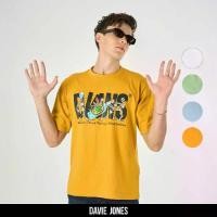 ราคา เสื้อยืด DAVIE JONES พิมพ์ลายโลโก้ โอเวอร์ไซส์ ฟิต สไตล์ LG0088 มีสีเหลือง เขียว น้ำเงิน และขาว (1732198309724981045)