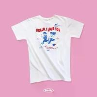 ราคา DADDY | Hello I love you T-Shirt เสื้อยืด สกรีนลาย คู่รัก Wendy และ Simon สีขาว (1732235149165692273)