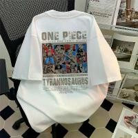 ราคา Top.street แฟชั่น เสื้อยืด ONE OIECE พิมพ์ลาย ทรงหลวม คอกลม เสื้อยืด oversize ใส่สบาย สไตล์เกาหลี เสื้อระบาย COD (1731601594780845694)