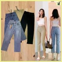 ราคา [พร้อมส่ง] [พร้อมส่ง] BabarryJeans มีบิ๊กไซส์ S-3XL กางเกงยีนส์ งานนำเข้า เกรด Premium กระบอกเล็ก เอวสูง ผ้ายืด สไตล์เกาหลี เก็บพุง (N-1) (1731662577270227973)