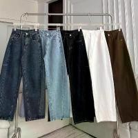 ราคา PTJ30270 Luna Barrel High-rise กางเกงยีนส์ PROMTHONG เอวสูงทรง Curved จัดส่งฟรี กทม (1732445839587444730)