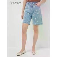 ราคา Lyn around - กางเกงยีนส์ ขาสั้น ทรงเอวสูง ปักลายดอกเดซี่ Oopsie Daisy (A25S4WB004) (1732272508995668169)