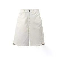 ราคา กางเกงขาสั้น เดนิม เอวสูง ทรงหลวม สีขาว (1732297771623221021)