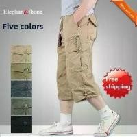 ราคา กางเกงทำงานลำลอง แบรนด์อินเทรนด์ ทรงหลวม ยาว 7 ส่วน พลัสไซส์ กางเกงขาสั้น กางเกงผู้ชายกลางยาว (1732221026090517858)