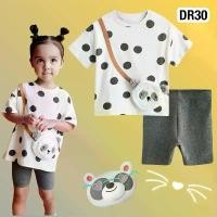 ราคา พร้อมส่งจากไทยชุดเซ็ต ชุดเสื้อยืด+กางเกงขาสั้น DR30 ลายหมีแพนด้า ปักกระเป๋าใช้งานได้จริง น่ารักมาก คําแนะนําการขายที่ร้อนแรงในเดือนนี้ (1731749809959175700)