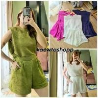 ราคา (ใส่โค้ดลดเหลือ 299.-) ชุดเซท เสื้อแขนล้ำ กางเกงขาสั้น ชุดเซท2ชิ้น เสื้อเสริมบ่า ชุดเซทเสื้อกางเกง ชุดเซ็ต ชุดสีแดง จัดส่งฟรี กทม (1731927283205113564)