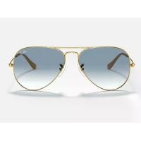 ราคา แว่นกันแดด Rayban Aviator RB3025 001/3F Polished Arista Gold/Light Blue Gradient (1732401648541729968)