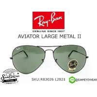 ราคา แว่นกันแดด Rayban Aviator Large Metal RB3026 L2821 Black/G15 (1732255823085995184)