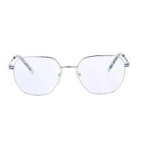 ราคา แว่นตาตามใบสั่งแพทย์ กรอบกลม แฟชั่น เรียบหรู พิมพ์ลายเสือดาว โลหะสีเงิน Unisex แว่นกันแดด girl (1731513863788266760)