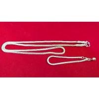 ราคา สร้อยคอ 3 มิล หัวมังกร+สร้อยข้อมือ ลายสี่เสา 2.5 มิล เงินแท้มาตรฐานสากล 92.5% (1732016930953921972)