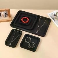 ราคา ชุดถาดเครื่องประดับ 5 ชิ้น ทรงสี่เหลี่ยม กล่องเก็บของอเนกประสงค์ ผิวเคลือบโบราณ ทนทาน สามารถเก็บแหวน สร้อยข้อมือ สร้อยคอ (1732277256989607931)