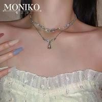 ราคา ประโยชน์สด MONIKO สร้อยคอสองชั้น สร้อยคอรูปหัวใจ สร้อยคอรูปทรงหยดน้ำ ห่วงโซ่กระดูกไหปลาร้า สร้อยคอ (1732264270117833545)