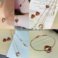 ราคา สร้อยคอ สร้อยข้อมือ และ ต่างหู เต่าทอง เลดี้ บัค ตัวเรือน 18k Rose gold 1:1 งาน ปั้มตะขอ จัดส่งเฉพาะจุด (1731761252966958273)