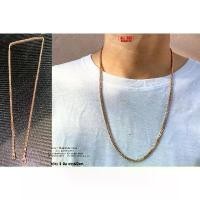 ราคา สร้อยคอ สี่เสา โรสโกลด์ เลสคอ สร้อยเลส สร้อยโซ่ โซ่สร้อยคอ ( สแตนเลสแท้100% ) Stainless 316l ของแท้ (1732390299434780422)