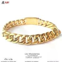 ราคา [พร้อมส่ง] สร้อยข้อมือ Luxary ทอง 10มิล สแตนเลสแท้ stainless 316l กำไล โซ่ โซ่ข้อมือ ข้อมือ สร้อย กำไลโซ่ เลส เลสข้อมือ เลสโซ่ (1732327107212051858)