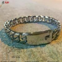 ราคา [COD] สร้อยข้อมือ Luxary เลสเงิน 10มิล สแตนเลสแท้ stainless 316l กำไล โซ่ โซ่ข้อมือ ข้อมือ สร้อย กำไลโซ่ เลส เลสข้อมือ เลสโซ่ (1732335858403935704)