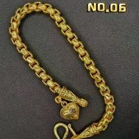 ราคา No.06 สร้อยข้อมือ ลายเต่ากลม+จี้หัวใจ น้ำหนัก 1-3บาท (1731999998248780894)