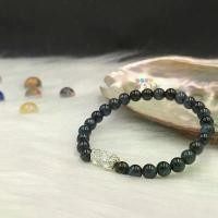 ราคา พราว สร้อยข้อมือ หินตาเสือสีฟ้า (Blue Tiger Eye) ขนาดหิน 6 มิล + ปี่เซี๊ยะเงินแท้ เรียกทรัพย์และเสริมความมั่งคั่ง มีบริการเก็บปลายทาง (1731806514942871357)