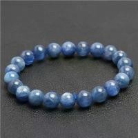 ราคา สร้อยข้อมือ Kyanite สีฟ้าอ่อน ธรรมชาติ การอยู่ร่วมกันสองสี สร้อยข้อมือลูกปัดกลม Kyanite สีฟ้า (1732240243021350152)