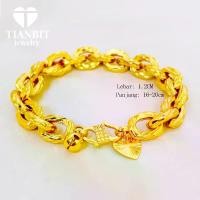 ราคา สร้อยข้อมือไททาเนียม สำหรับผู้หญิง ชุบทอง ประดับกลิตเตอร์ สไตล์สร้อยข้อมือไวรัส กว้าง 1.2 ซม. ยาว 16-20 ซม. สร้อยข้อมือ (1731809034076980685)