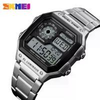 ราคา นาฬิกาดิจิตอล, SKMEI, สำหรับผู้ชายและผู้หญิง, สไตล์ลำลอง, กันน้ำ, นาฬิกาสปอร์ตแฟชั่น, สายสแตนเลส, อิเล็กทรอนิกส์, โฮมิชิค ซิทอัพ TH (1731546135116153973)