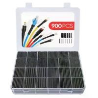 ราคา ชุดท่อหดความร้อนสีดำ, 900 ชิ้น, 12 ขนาด, อัตราส่วนการหดตัว 1: 0-13.0 มม., โพลีโอเลฟินเปลวไฟป้องกัน, เหมาะสำหรับฉนวนสายไฟ DIY, อิเล็กทรอนิกส์ (1732194558621091727)