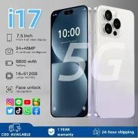 ราคา (รับประกัน 12 เดือน)2025 True i17 มือถือรองรับการ์ดคู่ สมาร์ทโฟน 4G/5G 16+512GB มือถือราคาถูก Android 12.0 มือถือราคาถูก แบตเตอรี่มือถือราคาถูก เล่นเกมได้นาน มือถือดี (1732381224498464682)