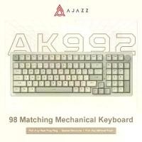 ราคา Ajazz AK992 คีย์บอร์ดเครื่องกลแบบมีสาย 98-คีย์ เต็มรูปแบบ สลับร้อน USB คีย์บอร์ดเกมมิ่ง มัลติมีเดีย ปุ่มลูกบิด สำหรับเดสก์ท็อป พีซี แล็ปท็อป (1731931109257938730)