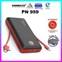 ราคา พาวเวอร์แบงค์ Pineng PN959, [20000mAh], 3 อินพุตและ 3 เอาต์พุต, การชาร์จอย่างรวดเร็ว, สายในตัว (Type C, Micro USB และ Fruit ทั้งหมดในหนึ่ง) รับประกัน 1 ปีโดย Pineng มาเลเซีย (1730542079142037795)