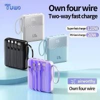 ราคา TUWO（รับประกัน1ปี）Power bank 20000mAh Fast Charge 120W มีไฟ LED พาวเวอร์แบงค์ ชาร์จเร็ว แบตสำรอง ชาร์จได้พร้อม เครื่อง ของแท้ พาวเวอร์แบงค์ 5000000 mah พาวเวอร์แบงค์ คิตตี้ พ (1732041456563227046)