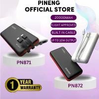 ราคา พาวเวอร์แบงค์ Pineng รุ่นใหม่ pn871 และ pn872 สายในตัว มี IP และ Type C ความจุ 10000mAh และ 20000mAh พาวเวอร์แบงค์ (1730542090336700707)