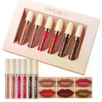 ราคา ลิปกลอสเนื้อแมท โรส เซ็ต 6 แท่ง ลิปสติกสีนู้ด ถ้วยไม่ติด ลิปกลอสกำมะหยี่ Cosmetic Cosmetics ผู้หญิง เครื่องสำอาง ริมฝีปาก Women ลิควิด (1730766536934132193)