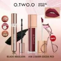 ราคา มาสคาร่า O.TWO.O ซื้อ 2 แถม 1 ฟรี ลิปสติก [ของขวัญ] หวีดัดขนตา ลิปกลอสเนื้อแมทสีดำ ติดทนนาน ลิปกลอสเนื้อลิควิด เหมาะสำหรับแต่งหน้าเด็กผู้หญิง (1731069272463542681)