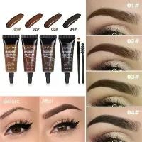 ราคา ชุดครีมเขียนคิ้ว สีย้อมเหลว ธรรมชาติ 4 สี กันน้ำ ทนทาน เฉดสีน้ำตาล เฮนน่าเขียนคิ้ว มาสคาร่า เพ้นท์คิ้ว เหมาะสำหรับแต่งหน้าคิ้ว (1732260854922315806)