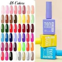 ราคา ยาทาเล็บ TenCoCo แบบกำหนดเอง หนึ่งขวด หนึ่งสี ขวด 48 สี ยาทาเล็บ ครบชุด กาวสีเพ้นท์เล็บ ชุดสมบูรณ์ (1732395618533082847)