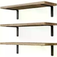 ราคา ชั้นวางของติดผนัง ชุด 3 ชิ้น สำหรับตกแต่งห้องนอน ชั้นวางลอยน้ำสำหรับจัดเก็บของติดผนัง ชั้นวางไม้วินเทจติดผนัง เหมาะสำหรับหนังสือและพืช ชั้นวางของติดผนังขนาดเล็ก เหมาะสำหรับห้องน้ (1732039016172390340)