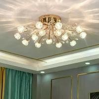 ราคา โคมไฟเพดานคริสตัล, สไตล์โมเดิร์น, โคมระย้าติดเพดาน LED สุดหรู, สำหรับห้องนั่งเล่น, ห้องนอน, ห้องรับประทานอาหาร, ไฟตกแต่งภายในอาร์ต, โคมระย้า, โคมไฟเพดาน (1731928380350499065)