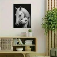 ราคา ศิลปะบนผนังผ้าใบกรอบเรียบหรู, การออกแบบ 2D แบนแบน, พื้นหลังสีดำที่มีม้าและม้าเก่าหกตัว, กรอบไม้คลาสสิก, ภาพตกแต่งศิลปะคุณภาพสูง, เหมาะสำหรับห้องนั่งเล่น, ห้องนอน, ตกแต่งทางเดิน, (1732136349430154881)