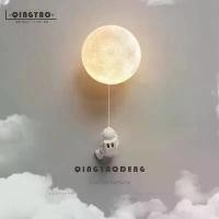 ราคา โคมไฟติดผนัง LED, สไตล์นอร์ดิก, การออกแบบความคิดสร้างสรรค์ที่ทันสมัย, การออกแบบดวงจันทร์และนักบินอวกาศ, โคมไฟติดผนัง, เหมาะสำหรับห้องเด็ก, ไฟในร่ม, ของตกแต่งบ้าน, ห้องนอน (1731901888100075246)