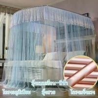 ราคา มุ้งเจ้าหญิง มุ้งประดับเตียงนอน ห้องนอน มุ้งกันยุง พร้อมโครง ทรงU-Shape สไตล์ยุโรป วินเทจ แบบเลื่อน 6.6 ฟุต (1731749608856519912)
