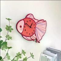 ราคา นาฬิกาแขวนการ์ตูนสร้างสรรค์ ตกแต่งผนังห้องเด็ก นาฬิกาแขวนเงียบ ห้องนั่งเล่น คาเฟ่ จี้ติดผนัง (1729780328549812647)