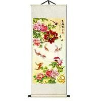 ราคา ตกแต่งผนังขนาดใหญ่, ห้องนั่งเล่น, ภาพวาดฮวงจุ้ยและมงคล, วัสดุผ้าไหม, การออกแบบที่อุดมไปด้วยและโนเบิล, ภาพวาดปลาคู่และนก, ตกแต่งเลื่อน, แขวนภาพวาด, สไตล์จีน (1731033715749259749)