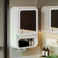 ราคา ตู้ห้องน้ำติดผนังพร้อมกระจก ที่เก็บของอเนกประสงค์ พร้อมที่ใส่ทิชชู่ ตู้โต๊ะเครื่องแป้งพลาสติกทนทาน สำหรับห้องน้ำ ห้องน้ำ และโต๊ะเครื่องแป้ง ดีไซน์ประหยัดพื้นที่ ตู้เก็บของในห้องน (1731707752970618085)