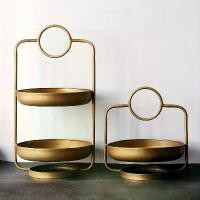 ราคา ถาดฉัตร วัสดุทองเหลืองโบราณ อเนกประสงค์ เนื้อเมทัลลิก ชั้นวางของแบบระบายอากาศ เหมาะสำหรับเครื่องประดับ ของว่าง หรือของตกแต่งบ้าน (1732371091183732430)