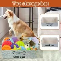 ราคา กล่องของเล่นแมว ความจุมาก ตะกร้าใส่ของเล่นแมว พับได้ ทำจากผ้า กล่องเก็บของเล่นสุนัข รูปทรงสี่เหลี่ยมคางหมู เหมาะสำหรับจัดระเบียบอุปกรณ์สำหรับสัตว์เลี้ยง มีหูหิ้ว อเนกประสงค์ เหมา (1732329691918011064)